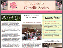 Tablet Screenshot of coushattacamelliasociety.com